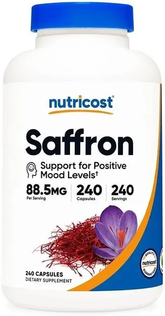 Saffron, 88.5 mg, 240 capsule, Nutricost