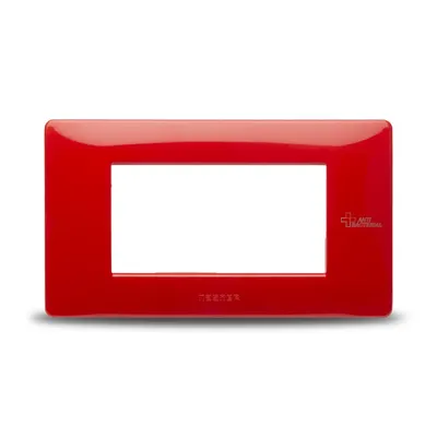 Placa ornament Rosu, aparataj antimicrobian 4 module