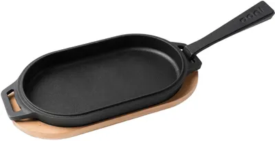 Tigaie din fontă cu suport Ooni - Sizzler UU-P08C00, 31 x 15.9 x 3 cm
