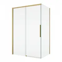 Cabina dus auriu periat 120x90 cm cu usa culisanta, grosime sticla 8 mm, tratament anticalcar, Ronal Oriana