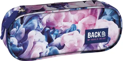 Penar școlar oval BackUp A - Liquid Colours, 1 fermoar