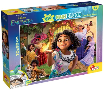 Puzzle cu două fețe Lisciani pentru colorat 108 piese- Encanto