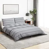 Gossi set cu husa de pilota, gri, 200x200 cm, bumbac
