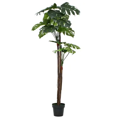 vidaXL Plantă artificială Monstera cu ghiveci 170 cm Verde