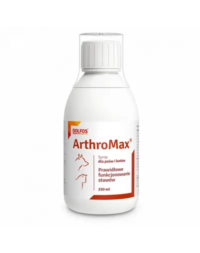 Supliment lichid pentru articulații câini și pisici DOLFOS Arthromax 250 ml cu glucozamină, condroitină și acid hialuronic