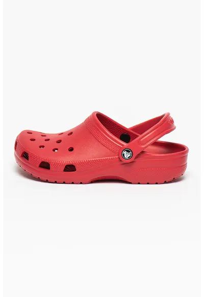 Saboti slingback cu model unisex Classic Roomy - Rosu inchis