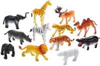 Set de figurine Faunica - Animale sălbatice, 12 piese