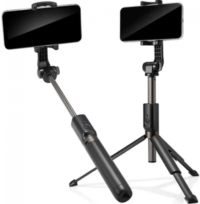 Selfie stick Spigen - S540W Selfie Stick Tripod, Bluetooth, negru