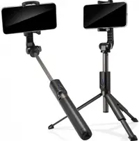 Selfie stick Spigen - S540W Selfie Stick Tripod, Bluetooth, negru