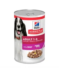 HILL'S Science Plan Canine Adult Beef 370 g Hrana umeda pentru caini adulti, cu carne de vita