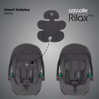 Scoica auto iSize Coccolle Rilax Greystone cu tetiera ajustabila