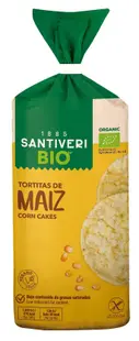 Bio biscuiți din porumb 100%, 130 g, Santiveri