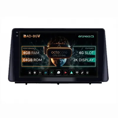 Navigatie Ford Focus Ford Focus MK4 (2019+), Android, V-Octacore 4GB RAM + 64GB ROM,10.36 Inch - AD-BGV10004+AD-BGRKIT158