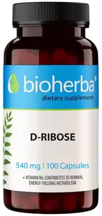 D-Ribose, 540 mg, 100 capsule, Bioherba