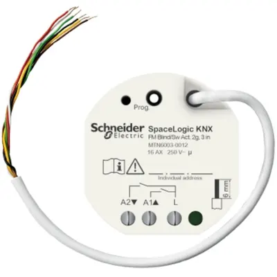 SpaceLogic KNX Actuator jaluzele ST cu 3 intrari binare