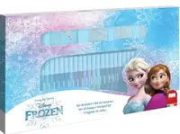 Set creativ Multiprint - Frozen, 3 ștampile și 36 de pixuri