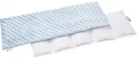 Pernuta anticolici Nichiduta umpluta cu samburi de cirese Minky Blue 20x60 cm