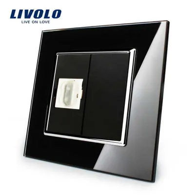 Priza simpla HDMI Negru