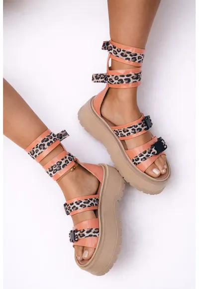 Sandale cu platforma - Baby - Pink Combo - marimea