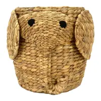 Coș de jucării pentru copii în culoare naturală din zambilă de apă ø 30x35 cm Elephant – Compactor