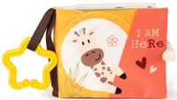 Jucarie moale pentru imbratisare Amek Toys - Girafa, 12 x 10 cm
