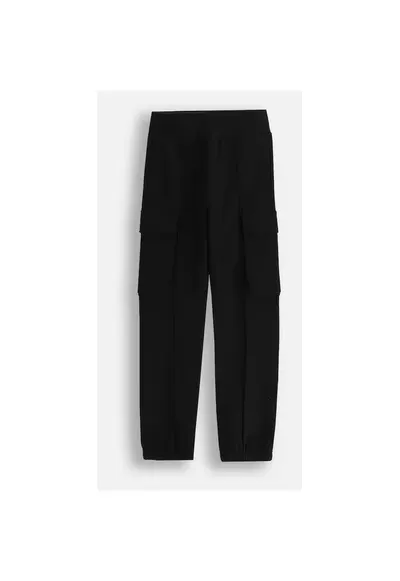 Pantaloni jogger - WC5120102MGJ-021 - bumbac - negru