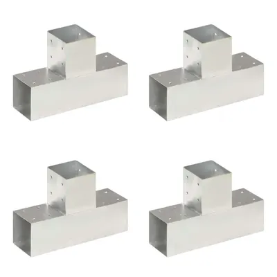 Gossi conectori de grinda, 4 buc, forma t, 91x91 mm, metal galvanizat
