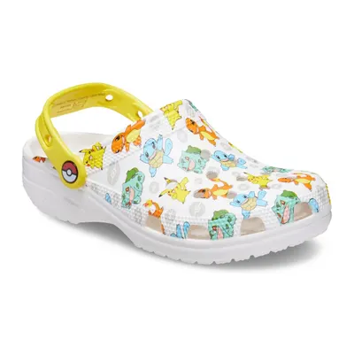 Saboti Crocs Classic Pokemon 2 Clog Alb - White/Multi