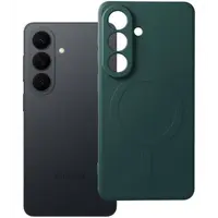 Husa MagSafe pentru Samsung Galaxy S26 S942, OEM, Silicone Mag, Verde