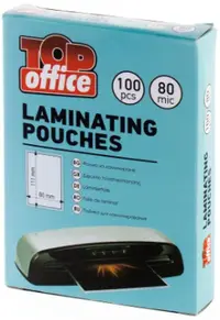 Folie de laminare Top Office - 80 x 111 mm, 80 μm, 100 buc