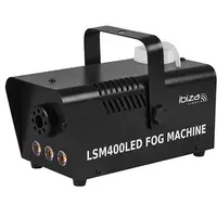 Masina fum cu LED-URI 400W negru Ibiza Light LSM400LED-BK