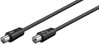 Cablu COAXIAL TV antena 70DB Dublu ecranat mama-tata 0.5m 11509 Goobay