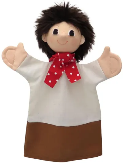 Papusa pentru teatru Moravska ustredna Brno - Băiat, 27 cm