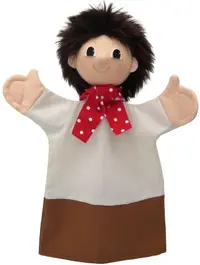 Papusa pentru teatru Moravska ustredna Brno - Băiat, 27 cm