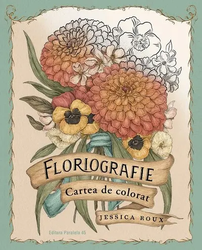 Floriografie. Cartea de colorat - Hardcover - Jessica Roux