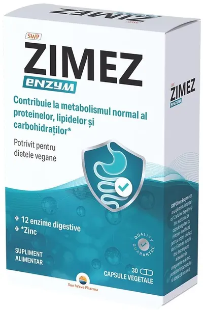 Zimez Enzym, 30 capsule , Sun Wave Pharma