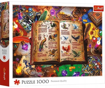 Puzzle Trefl din 1000 piese - Atlasul Păsărilor Fantastice