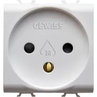 Israeli Standard Priza 250v Ac - 2p+e 16a - 2 Modules - White - Chorus