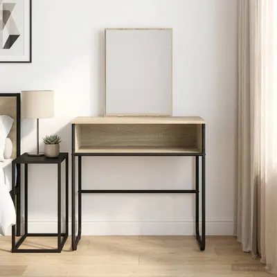 vidaXL Masă de Machiaj Stejar Sonoma 81 x 40 x 131 cm Lemn prelucrat