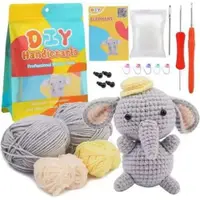 Trusă de croșetat MagicArt - Pui de elefant