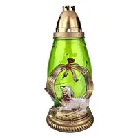 Candela din Sticla cu Decoratiune Miel de Paste