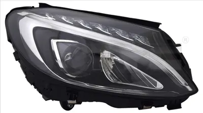 Far stanga LED, electric, cu motoras, fara modul DRL LED; fara controler LED potrivit MERCEDES C-KLASA W205 12.13-12.18