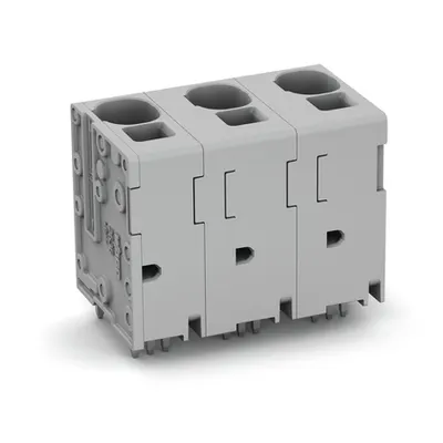 PCB terminal block; 16 mm²; Pin spacing 15 mm; 2-pole; Push-in CAGE CLAMP®; 16,00 mm²; gray