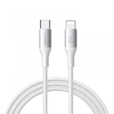 Cablu Date si Incarcare USB-C - Lightning Joyroom S-A28 Flash, 30W, 1m, Alb