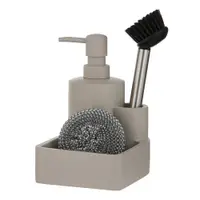 Suport pentru accesorii de spălat gri din polirășină Essentials – Ladelle