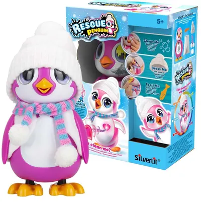 Jucărie interactivă Silverlit - Pinguin, roz