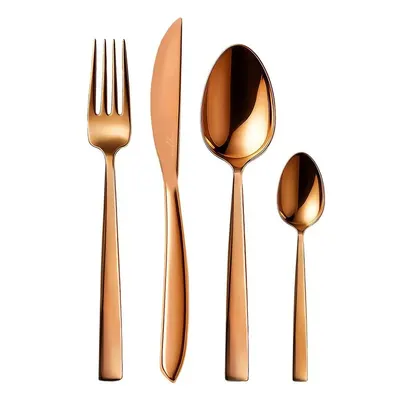Tacâmuri din oțel inoxidabil arămii 24 buc Copper – Orion