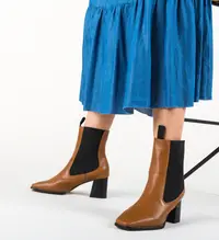 Botine Peach Camel