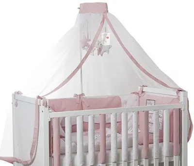 Set lenjerie de pat 8 piese Bambino Casa - Paris, Rosa