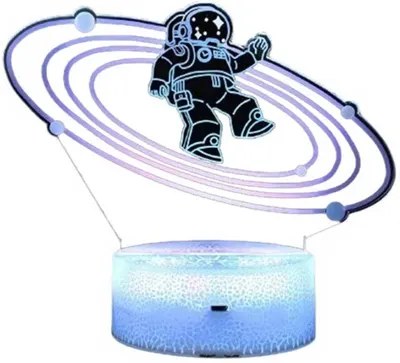 Lampă LED 3D Robetoy - Cosmonaut, 20 cm